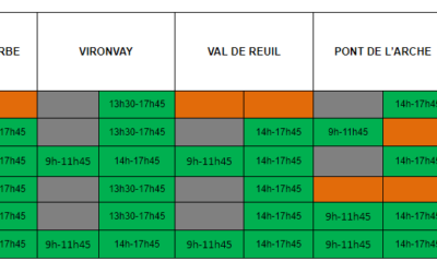 Horaires des déchetteries de la CASE (2019/06/25)